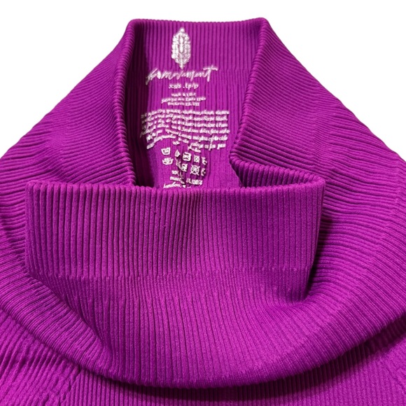 Free People High Rise 7/8 Ribbed Legging XS/S Purple NWOT - Picture 4 of 7